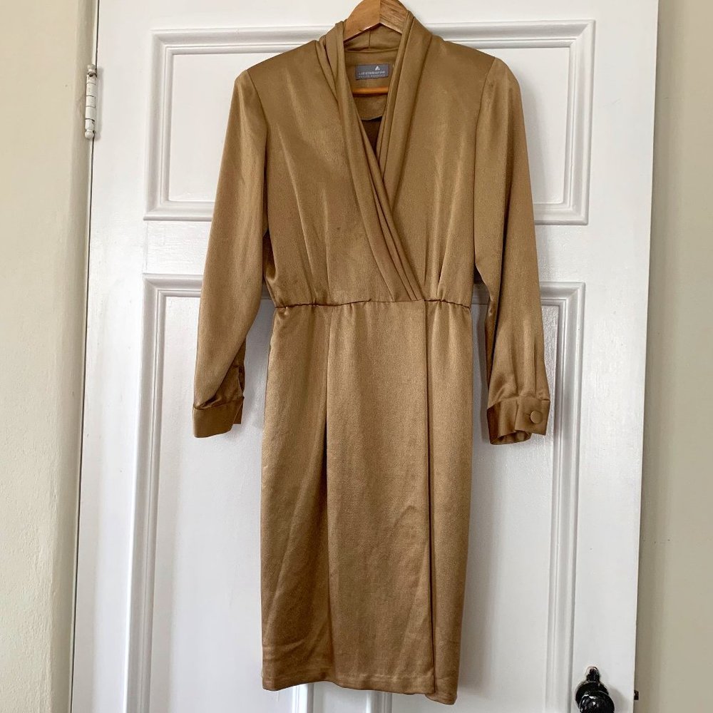 [SOLD] Vintage Liz Claiborne Gold LS Dress